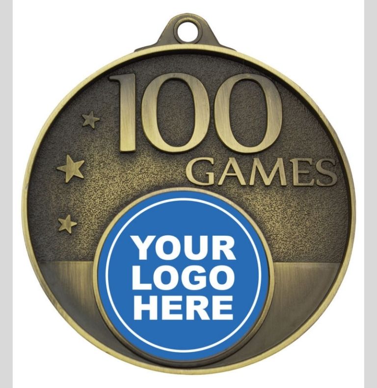100 Games Milestone Medal Gold
